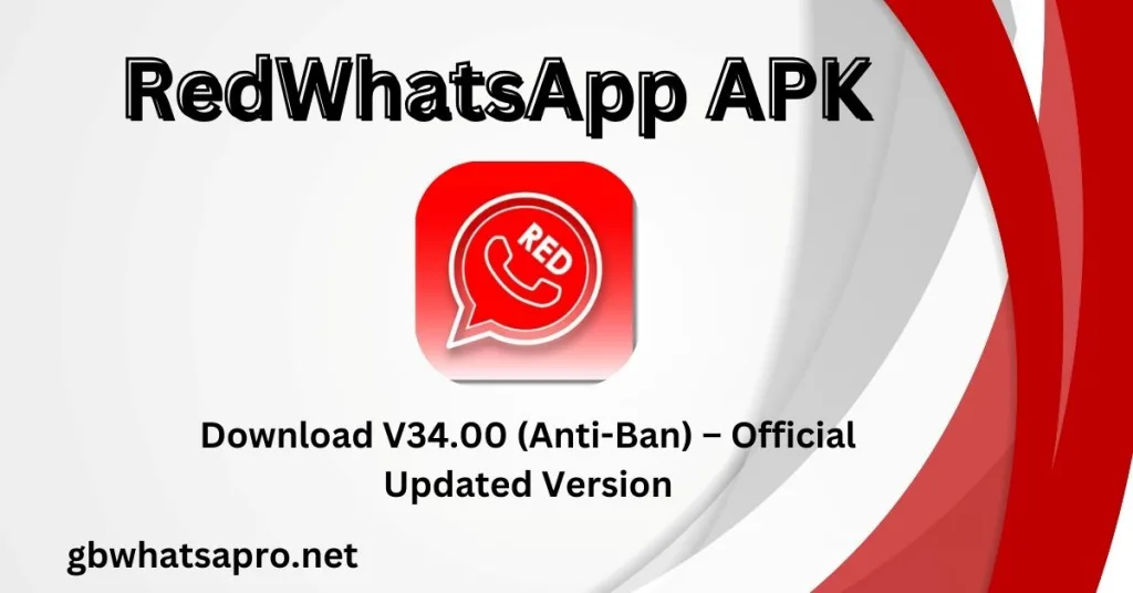 Red WhatsApp APK Download V34.00 (Anti-Ban) – Official Updated Version
