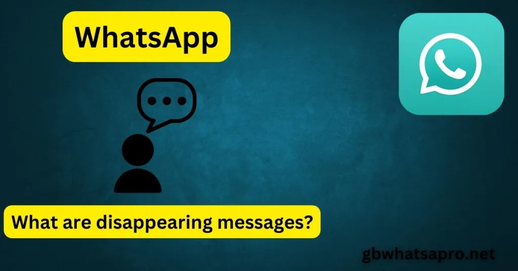 What are disappearing messages?