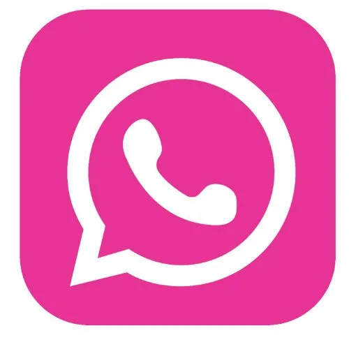 whatsapp pink download logo