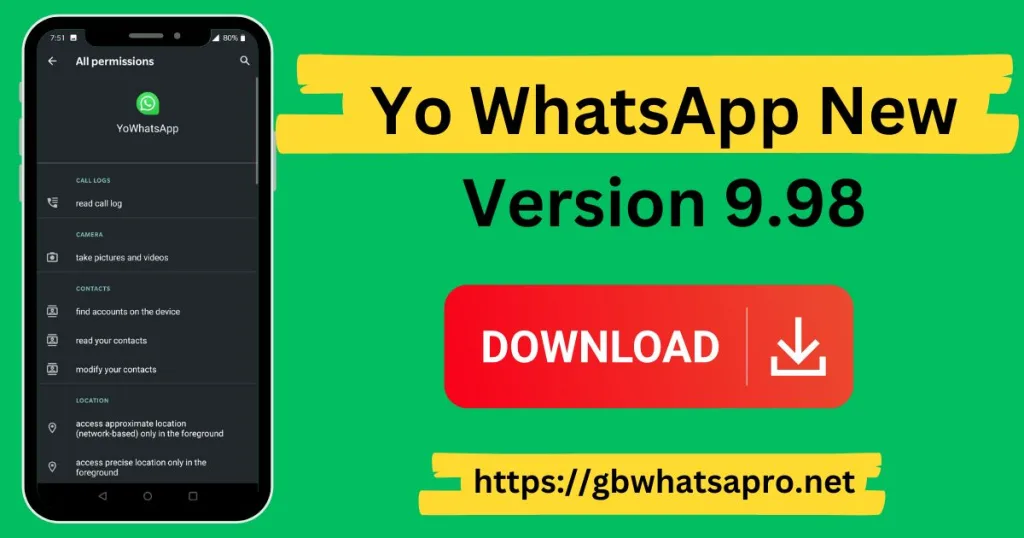 Yo WhatsApp New Version 9.98