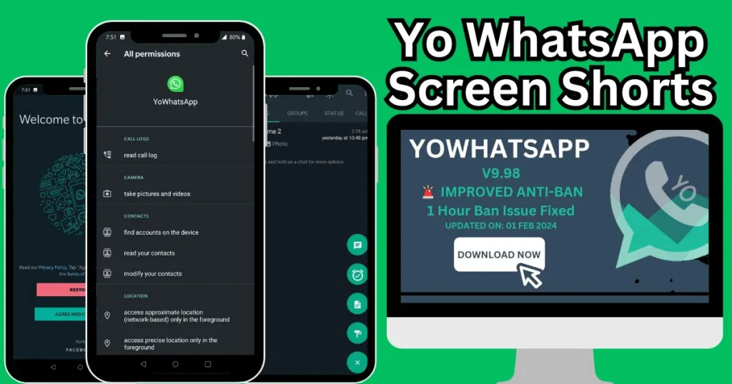 Yo Whatsapp APK download app screen shorts